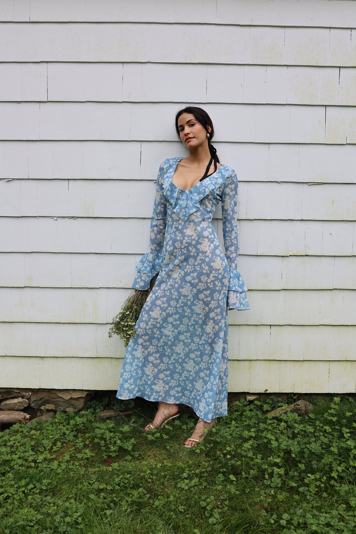 Shellona Dress Blue Floral - Sister Swim