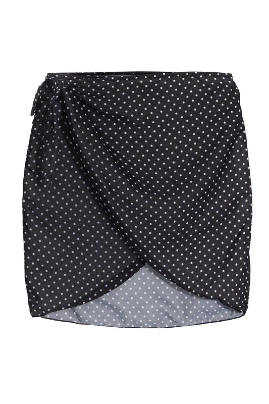 Bridget Wrap Skirt in Polka Dot
