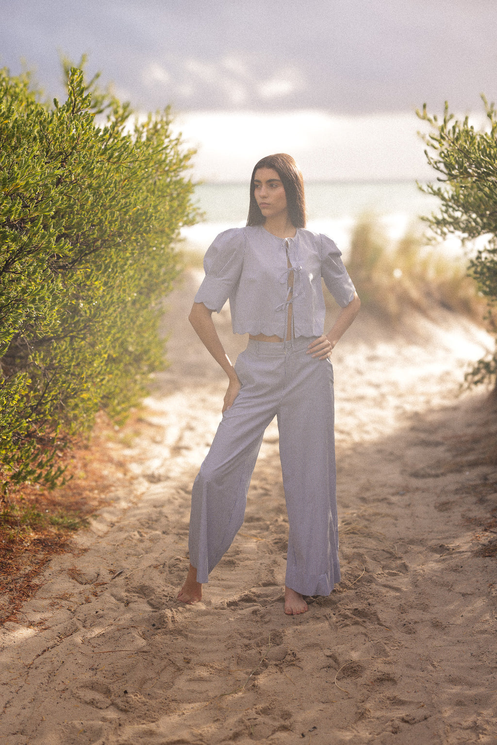 Portofino Pant Blue Stripe