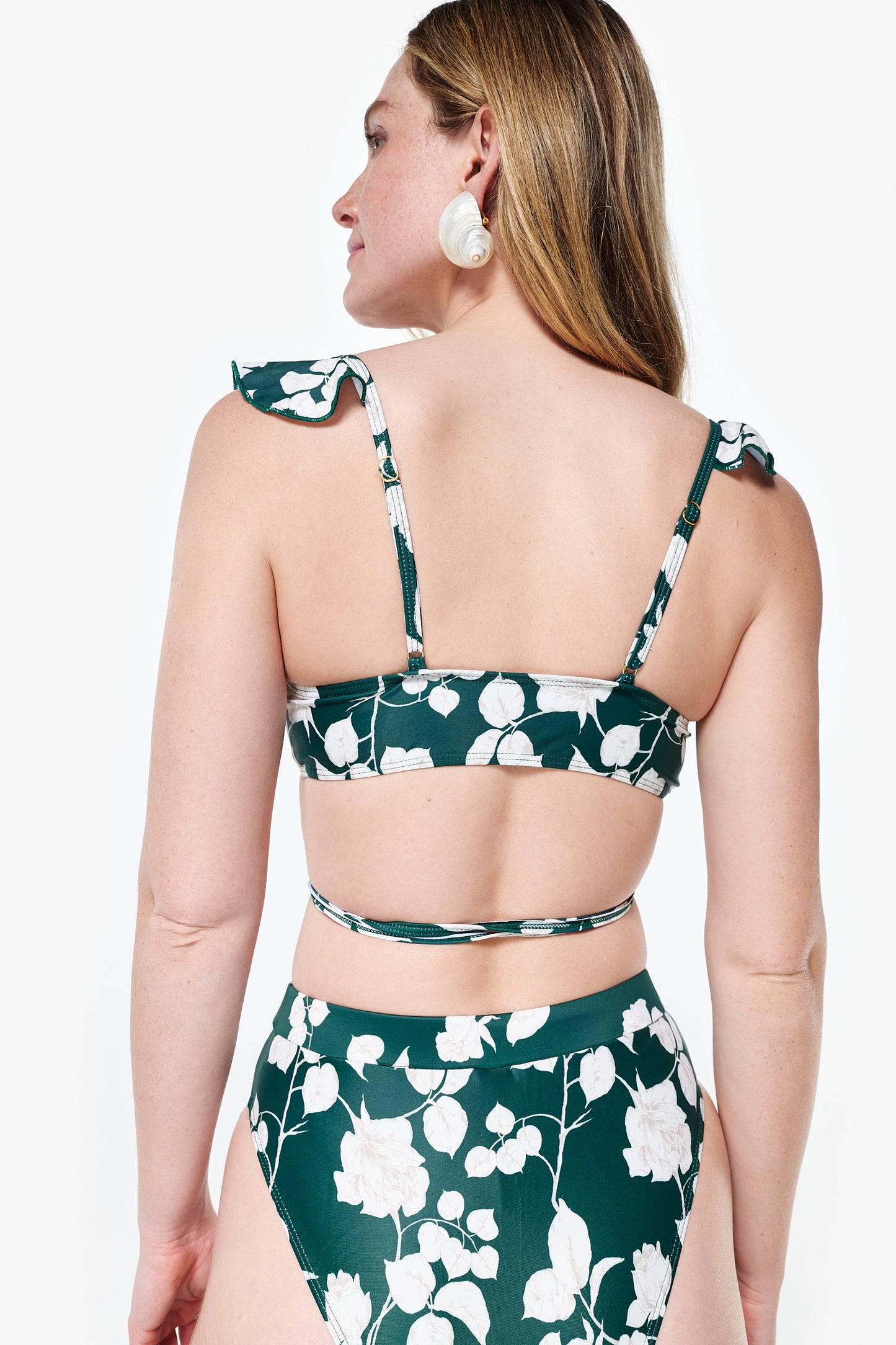 Agee Top in Green Floral