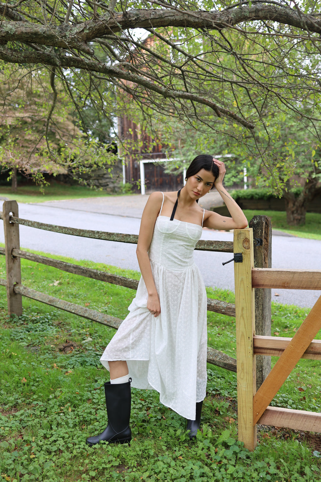 Lou Lou Dress White Eyelet - Sister Swim