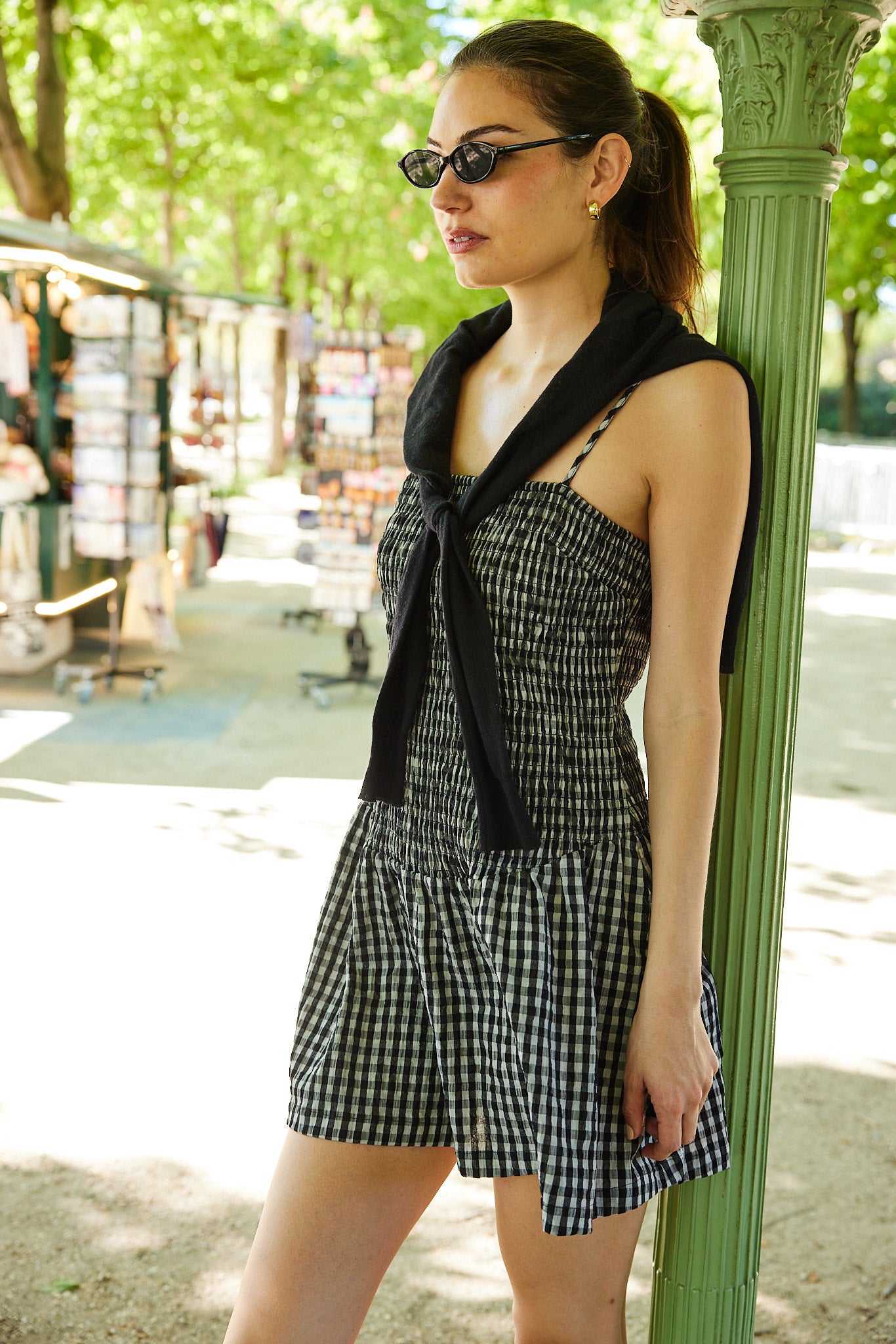 Shore Dress Black and White Check - Sister NY