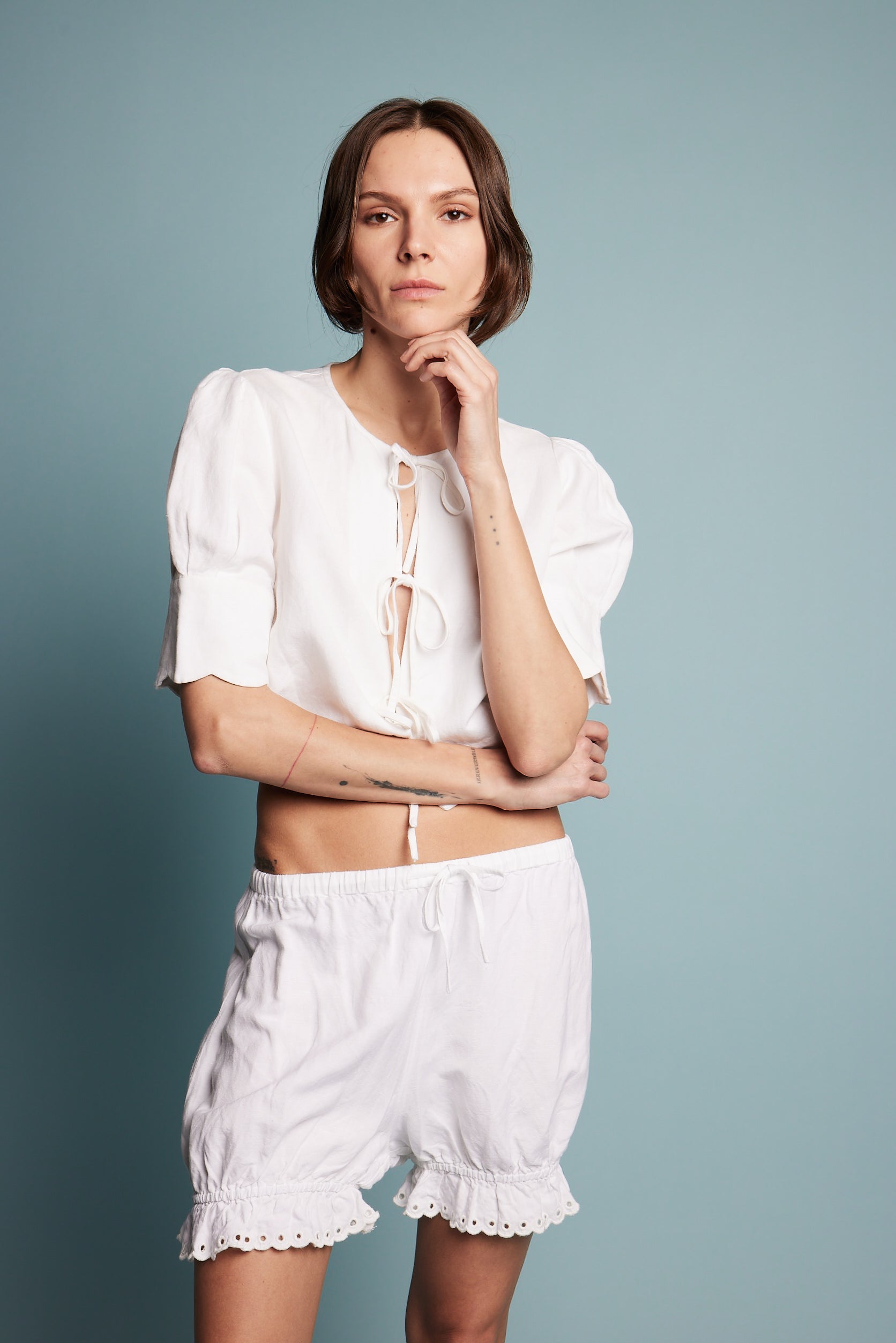 Bloomer Short in White - Sister NY