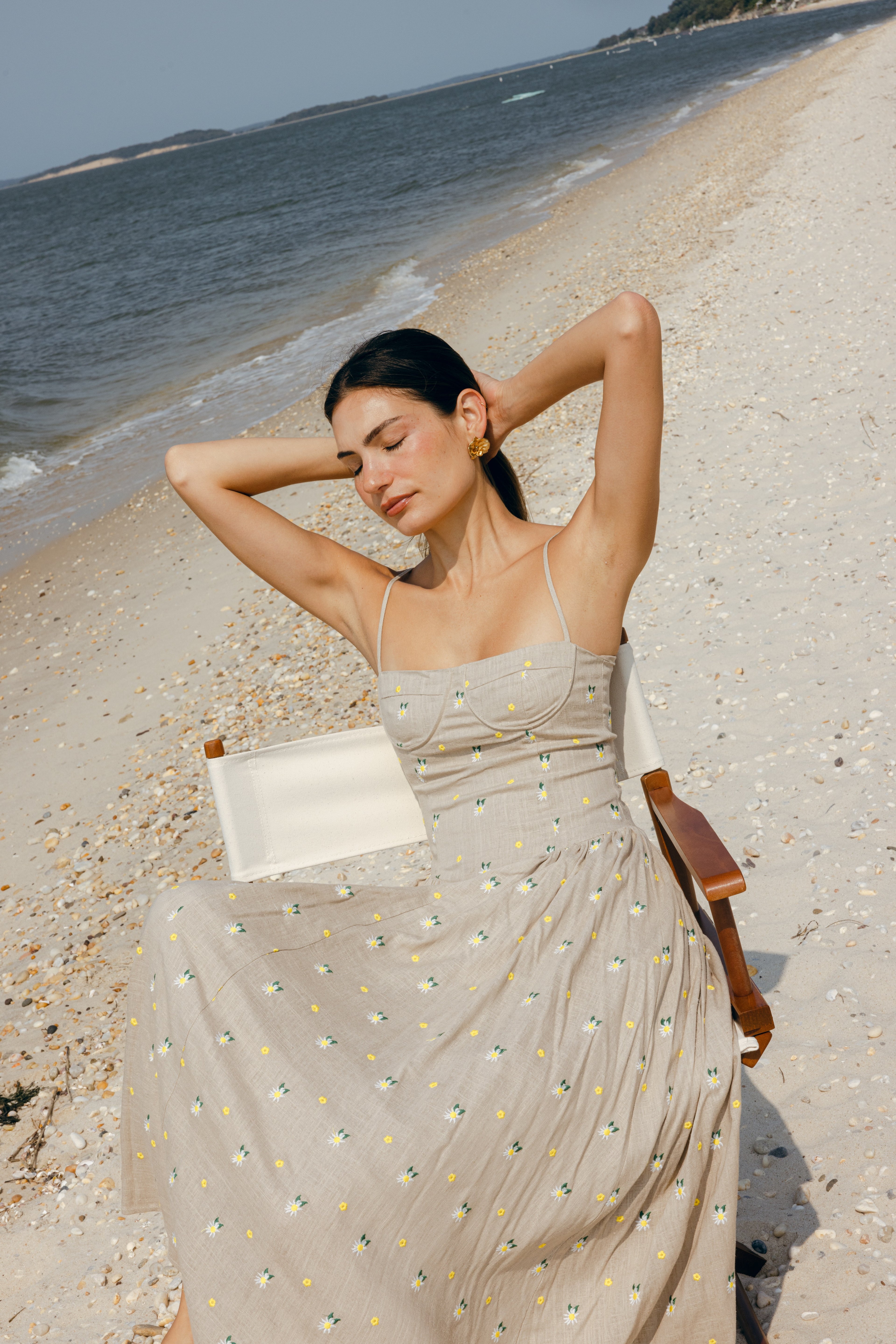 Lou Lou Dress Embroidered Daisy - Sister Swim