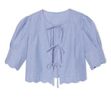 Scalloped Top Blue Stripe - Sister NY