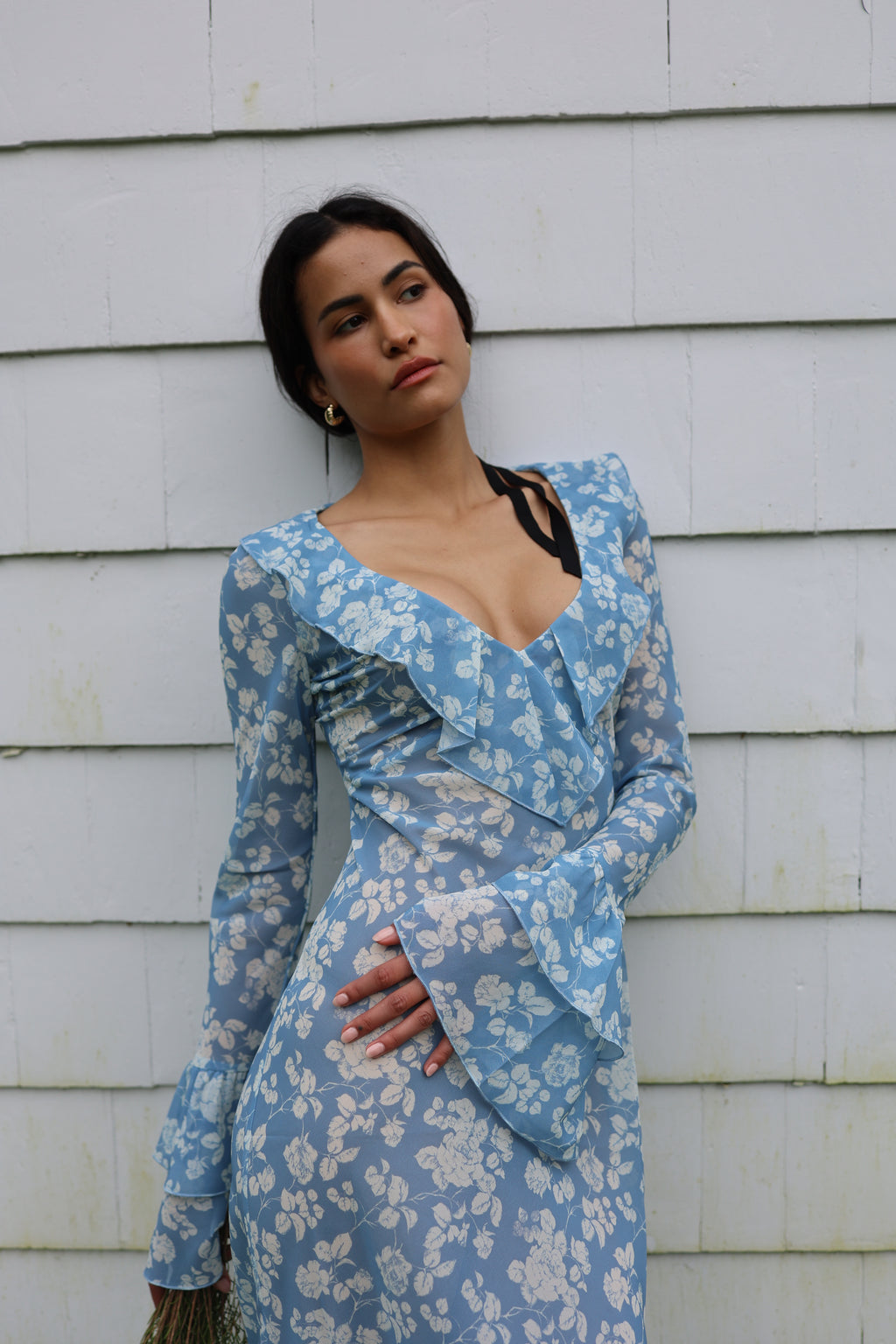 Shellona Dress Blue Floral - Sister Swim