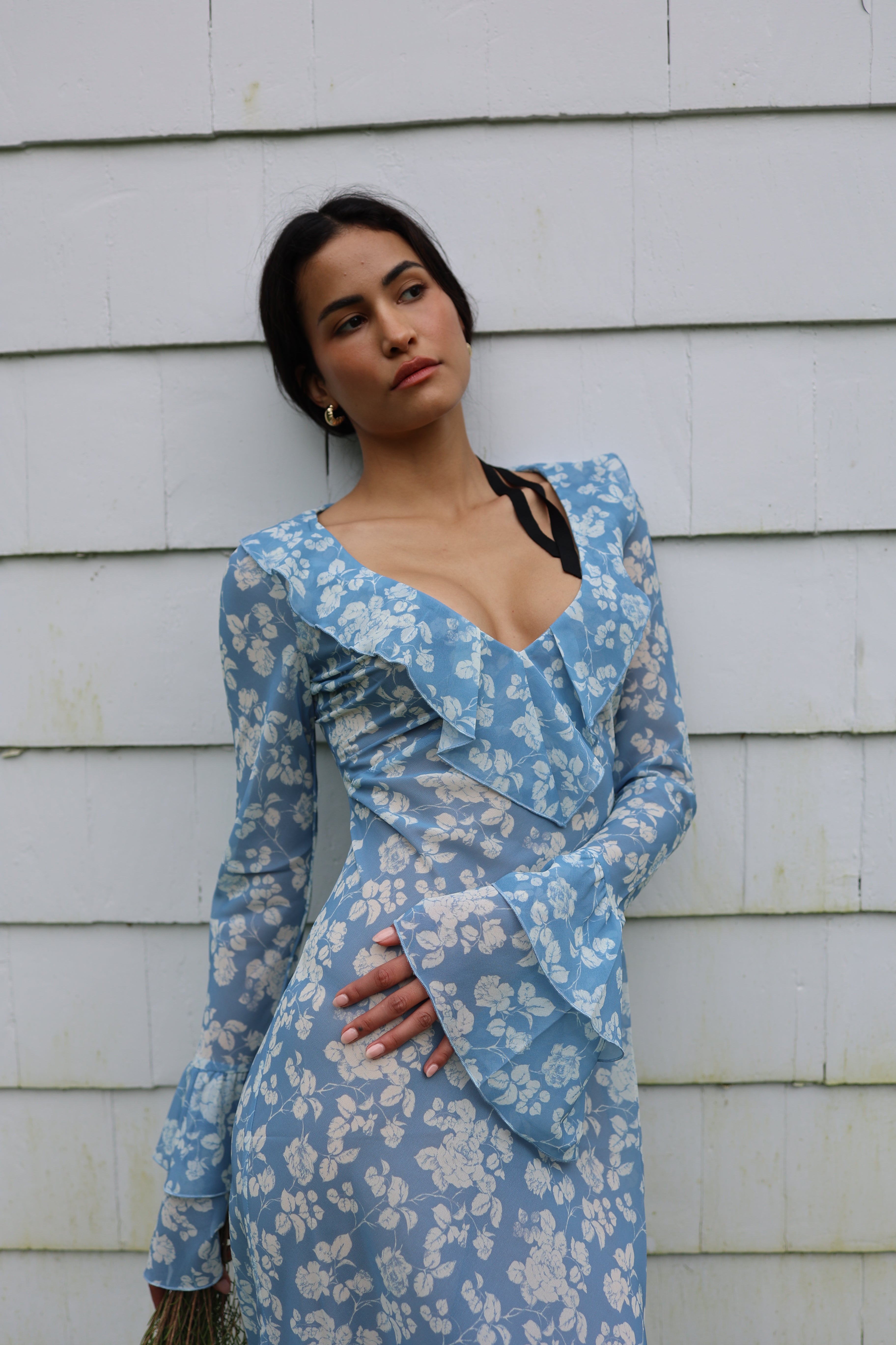 Shellona Dress Blue Floral - Sister Swim