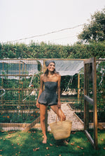 Bette Romper Black and White Check - Sister NY