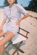 Scalloped Top Harbor Stripe - Sister Swim