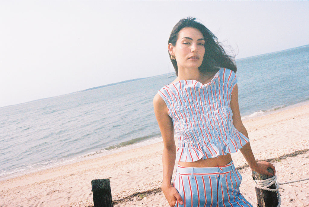 Elle Top Harbor Stripe - Sister Swim