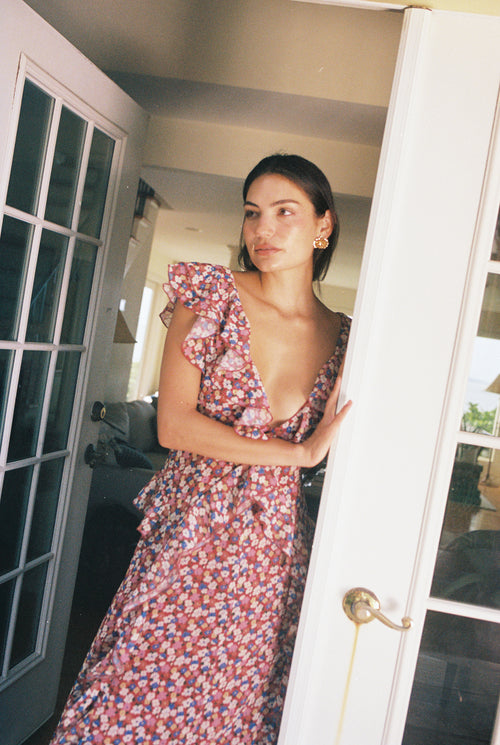 Azure Dress Floral Fete