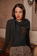 Rosie Triangle Scarf Charcoal - Sister NY