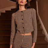 Celeste Jacket Twill Check - Sister NY