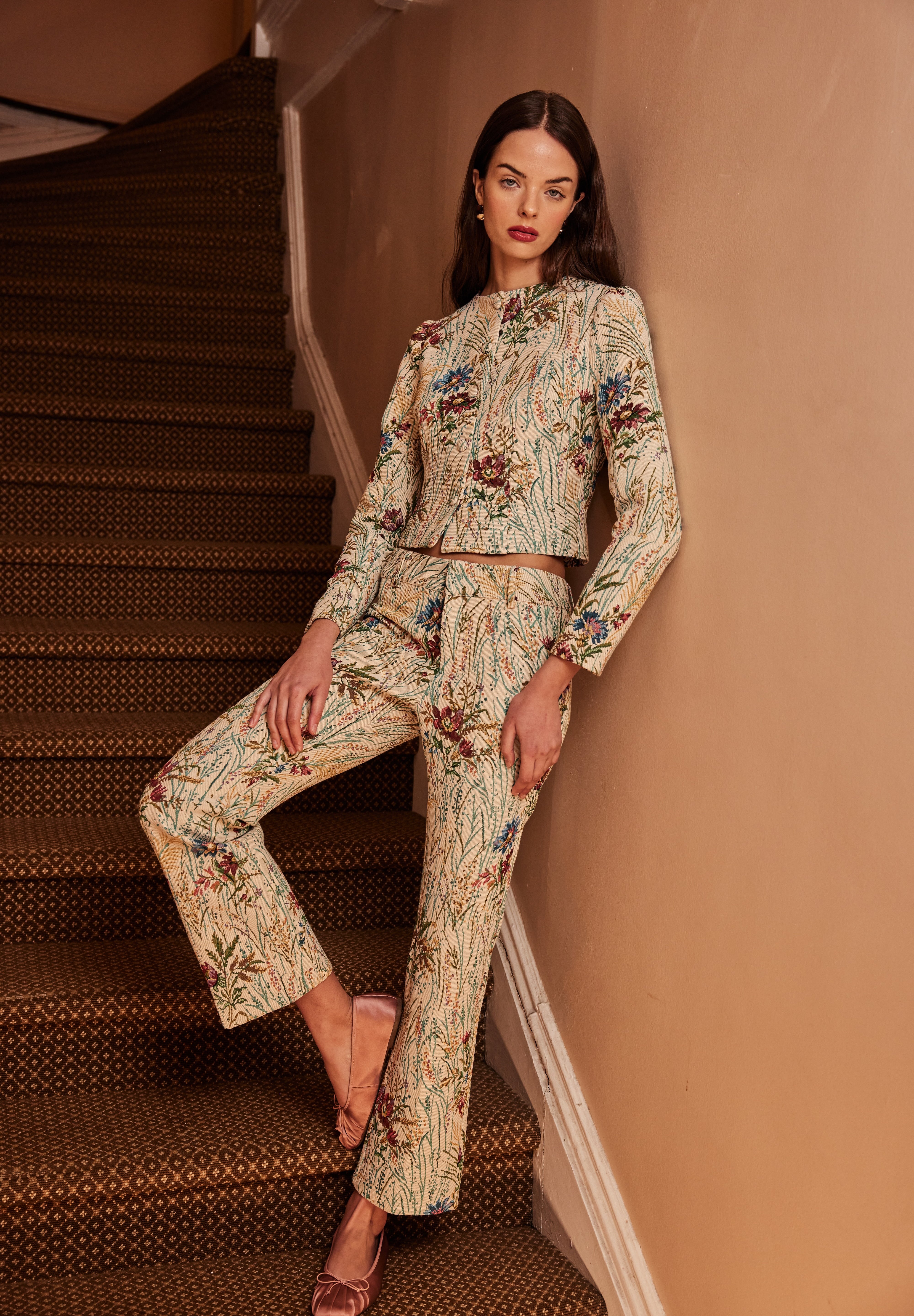 Nell Pant Petite Tapestry - Sister NY
