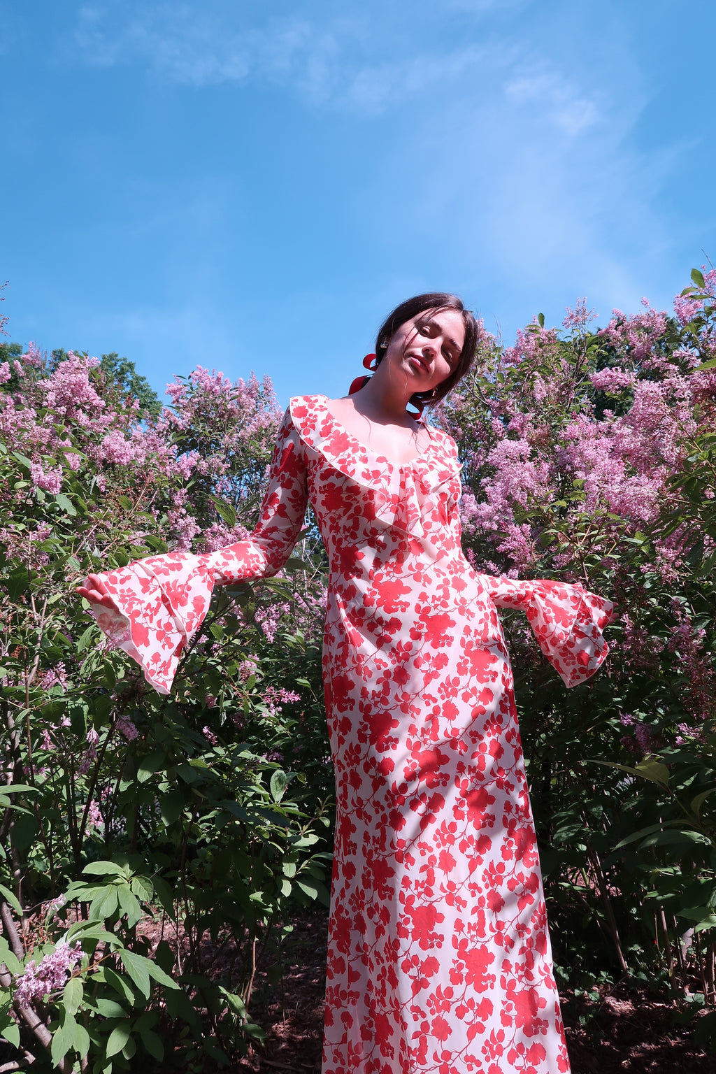 Shellona Dress Red Floral - Sister Swim