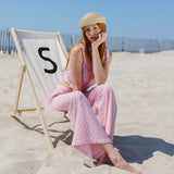 Portofino Pant Red White Seersucker - Sister NY