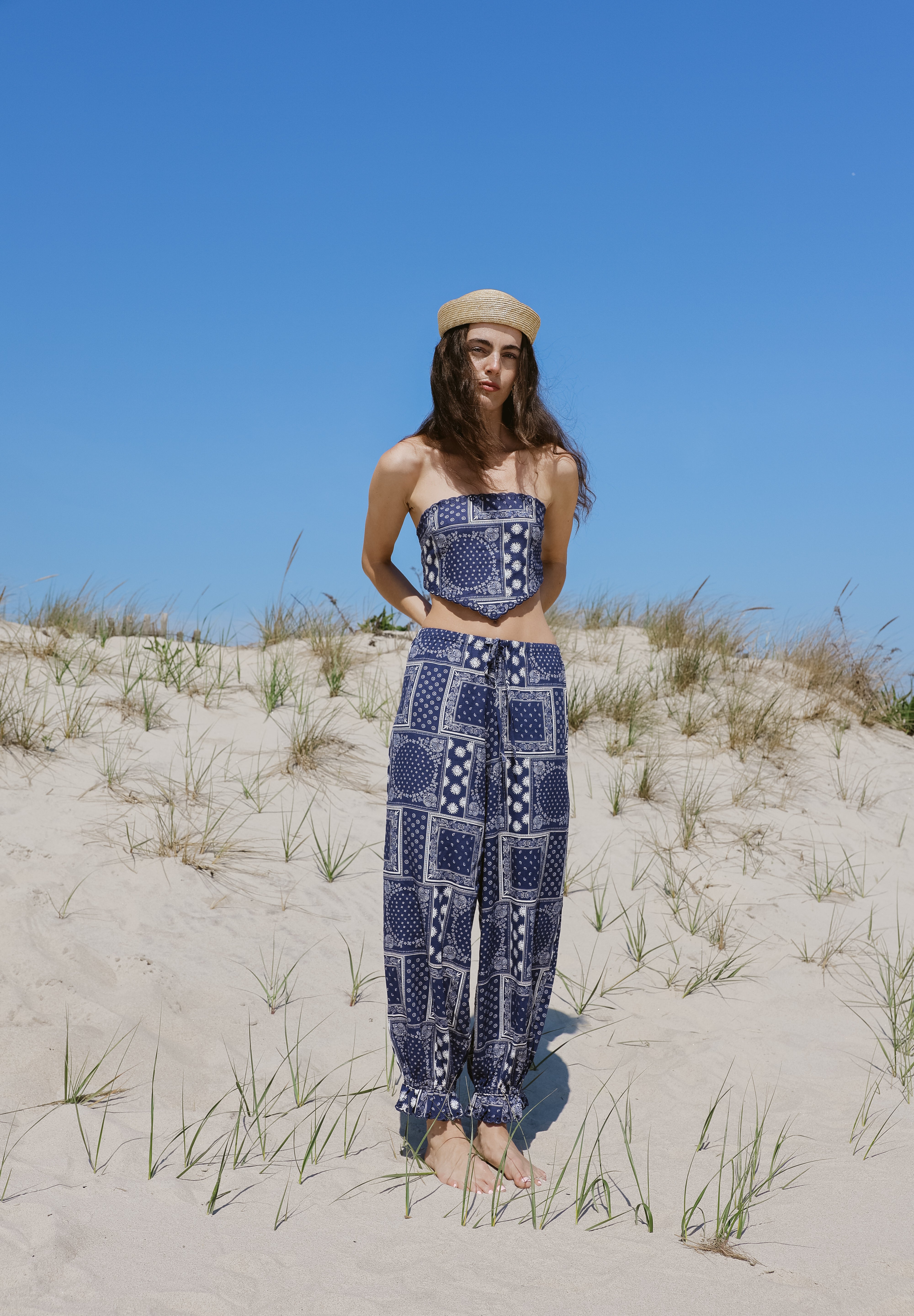 Indio Top Navy Bandana Print - Sister NY