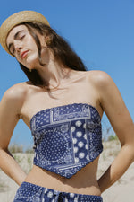 Indio Top Navy Bandana Print - Sister NY