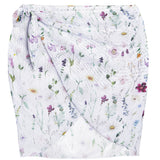 Bridget Wrap Skirt in White Floral - Sister NY