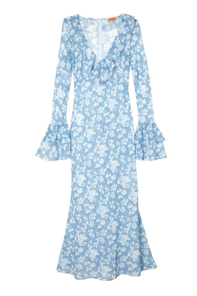 Shellona Dress Blue Floral - Sister Swim