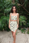 Shannon Linen Cargo Skirt Tropical Floral - Sister Swim