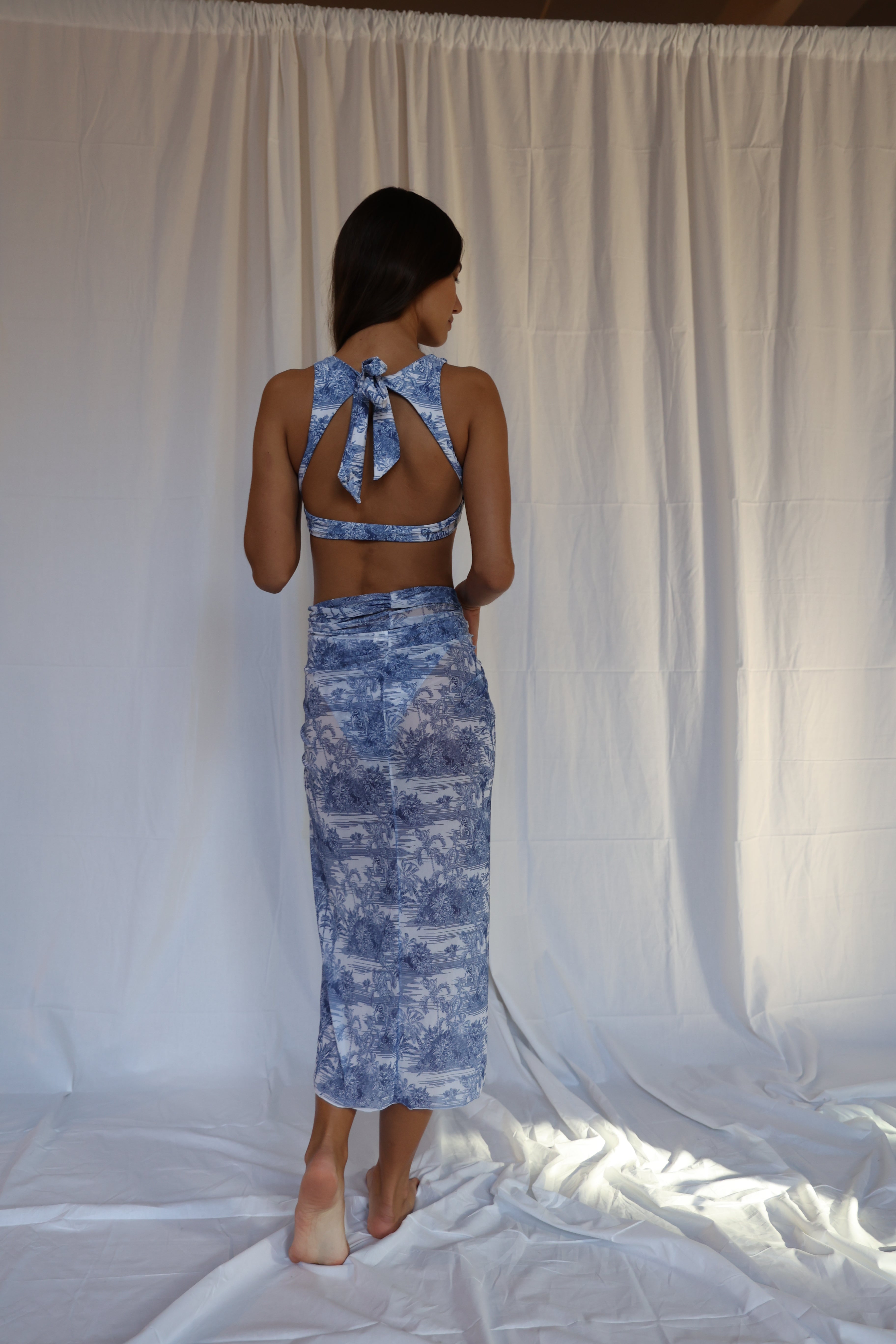 Uptown Pull On Skirt in Jungle Toile - Sister NY