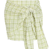 Katy Mini Sarong in Green Check - Sister NY