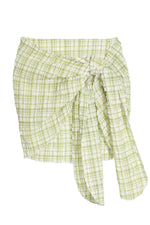 Katy Mini Sarong in Green Check - Sister NY