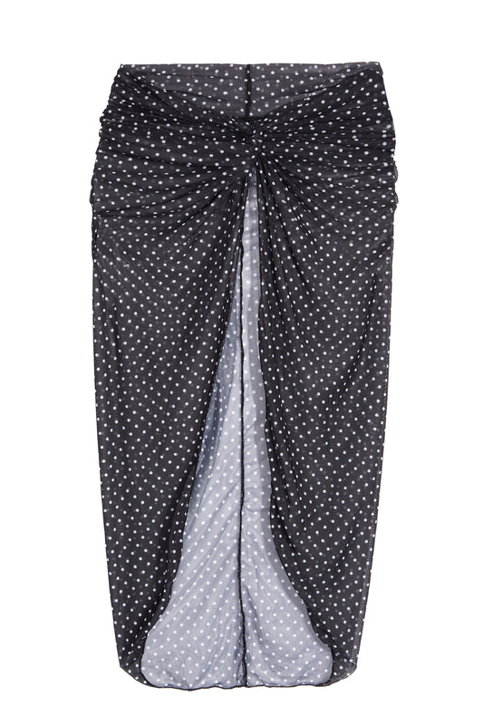 Uptown Pull On Skirt in Polka Dot