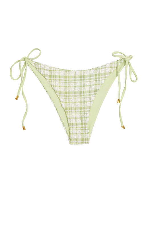 Steph String Bottom in Green Check