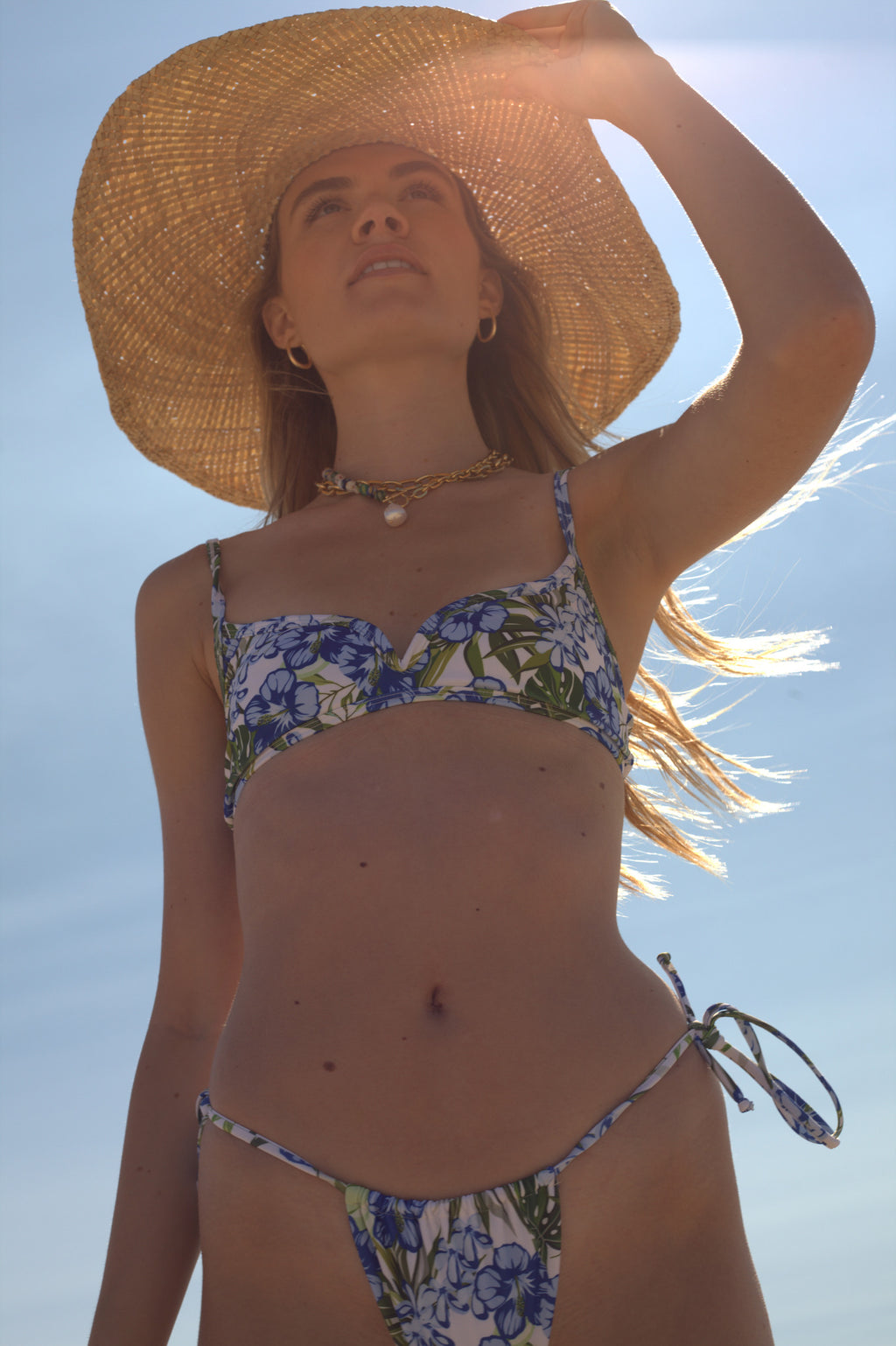 Cait Top in Blue Hawaiian - Sister Swim